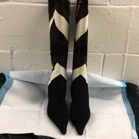 Escada Shoes - ESCADA seude multicolored boot